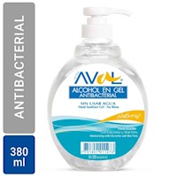 Alcohol en Gel Antibacterial Aval Natural x 380ml